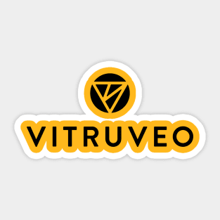 Vitruveo Black and Yellow Sticker